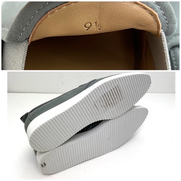EVERLANE The Nubuck Leather Street Shoes Pointed Toe Loafer Gray Size 9.5 - Picture 10 of 11